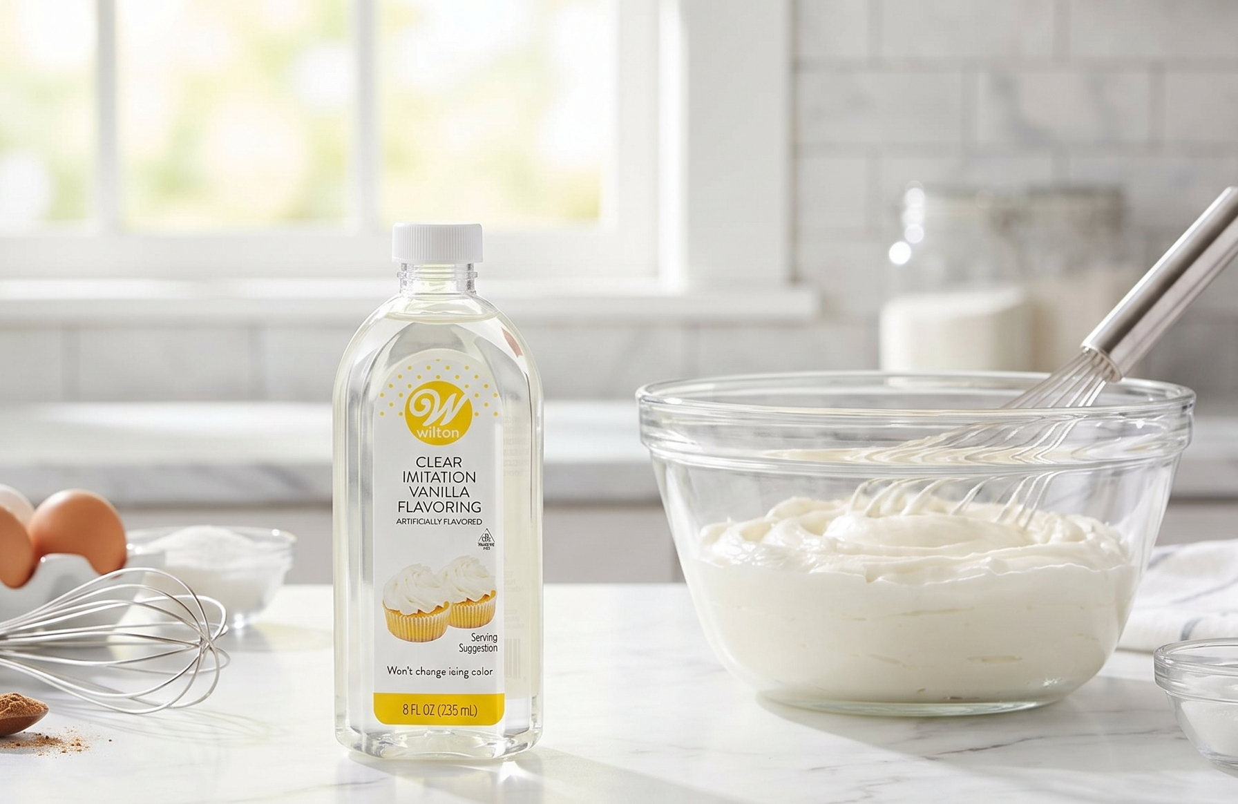 Wilton Clear Imitation Vanilla 8 Oz Bottle