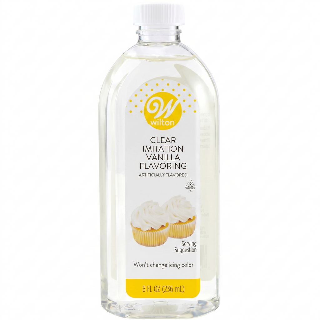 Wilton Clear Imitation Vanilla 8 Oz Bottle