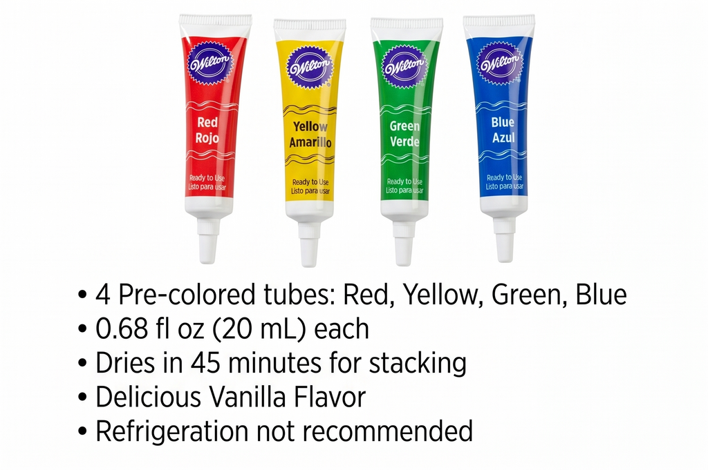 Wilton 704-472 4-Pack Icing Writer Tube