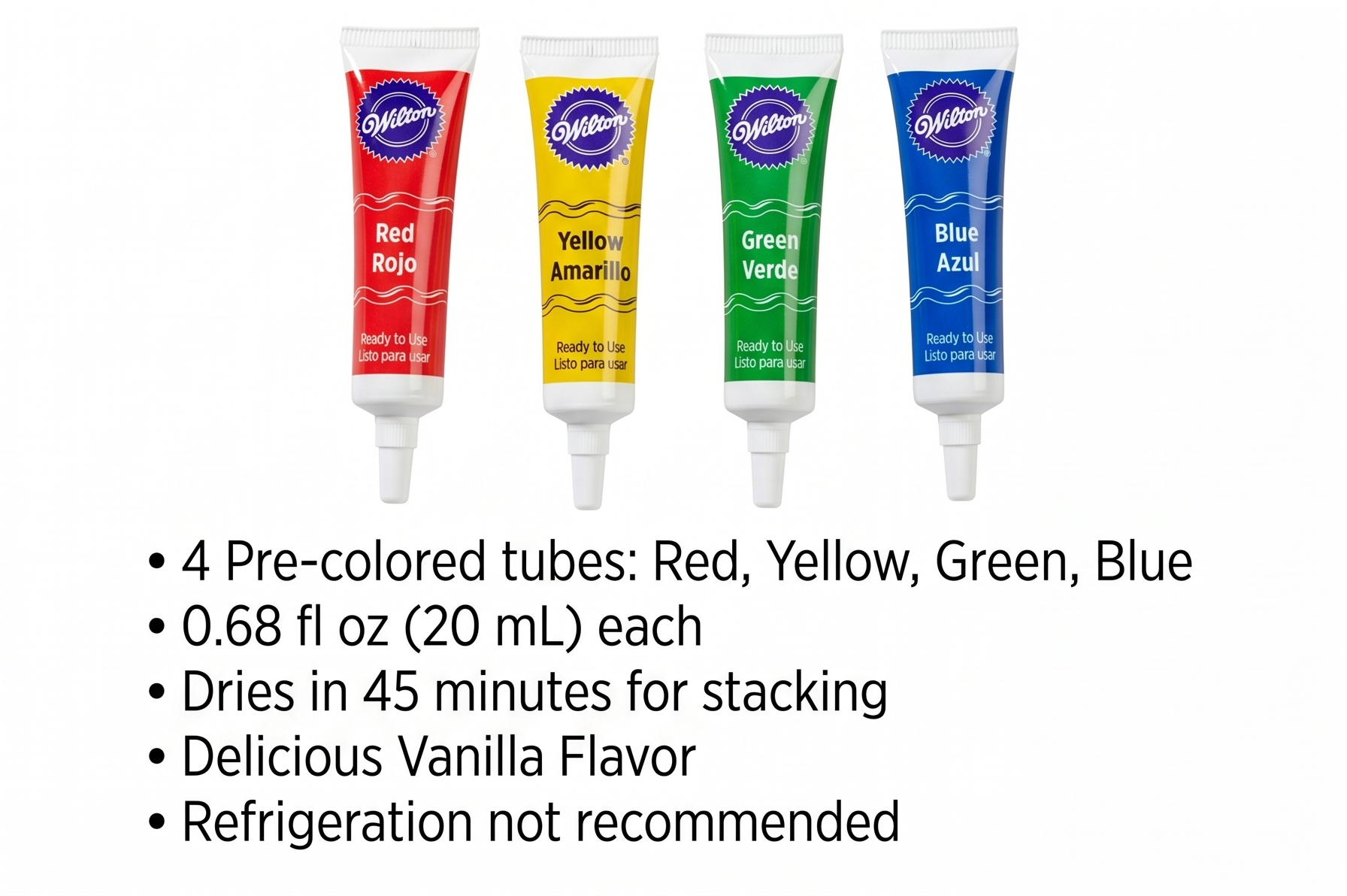 Wilton 704-472 4-Pack Icing Writer Tube
