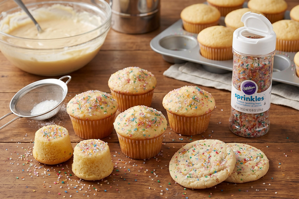 Wilton 710-991 Rainbow Sparkling Sugars, 8-Ounce