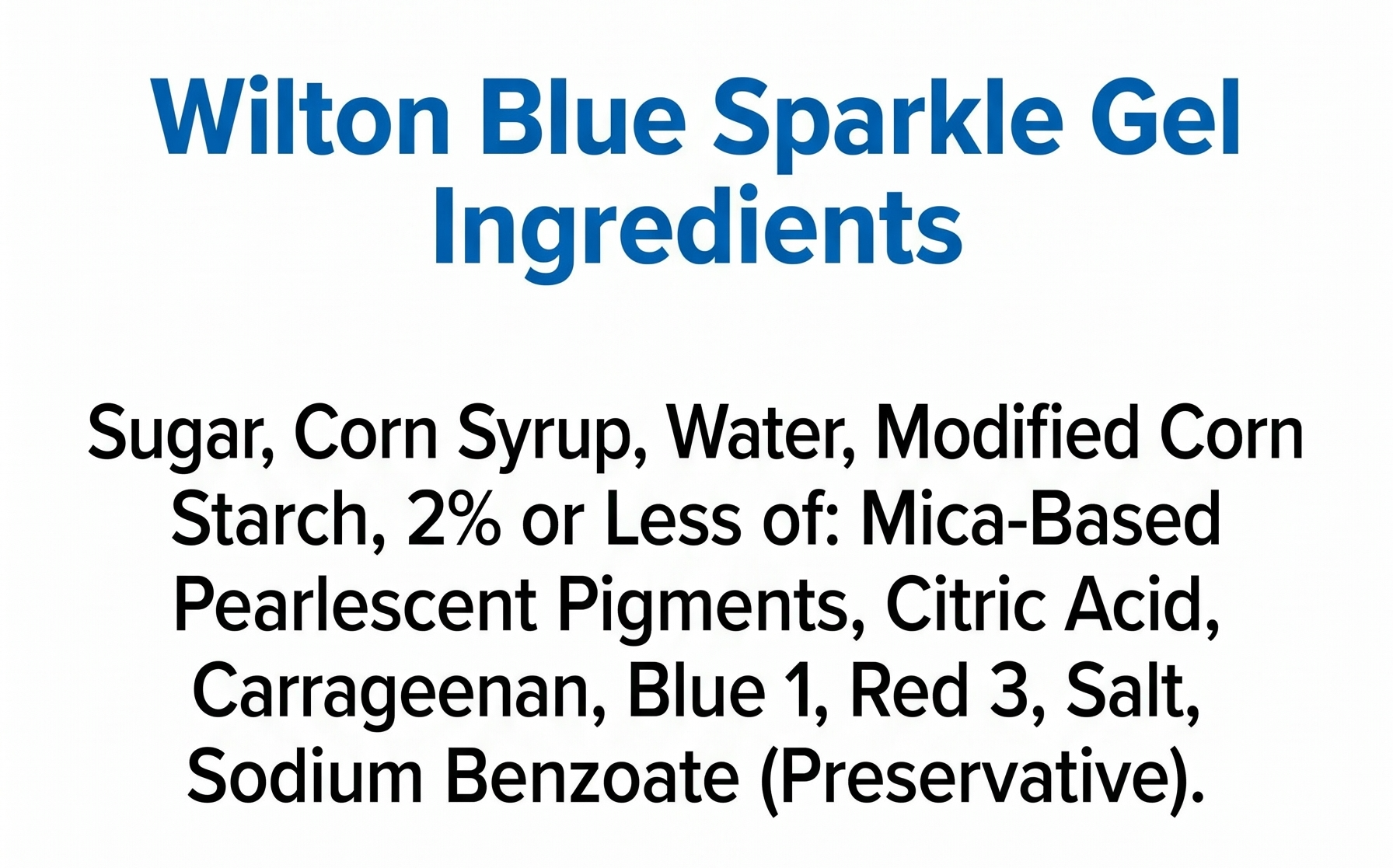 Wilton Gel Icing, Sparkle Blue, (3.5 oz)