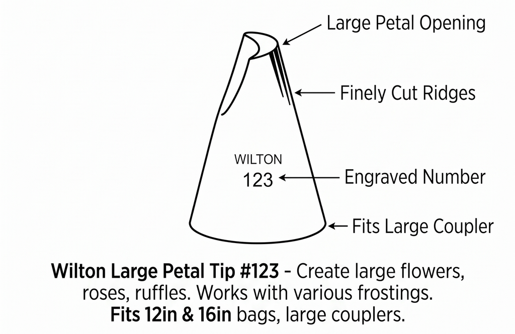 Wilton Petal Decorating Tip