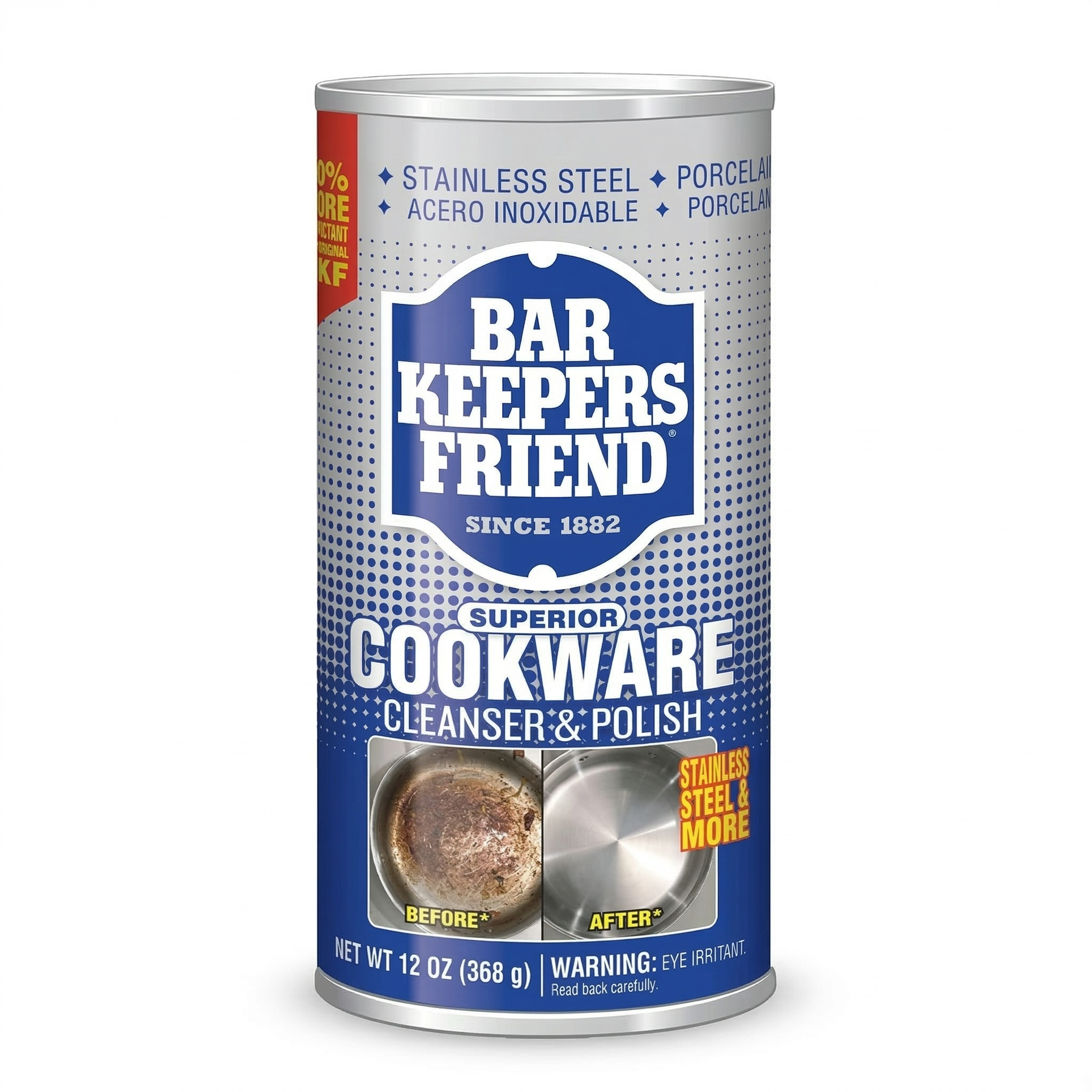 Bar Keeper's Friend COOKWARE CLEANER/POLISH 12 oz Can (2-pack)