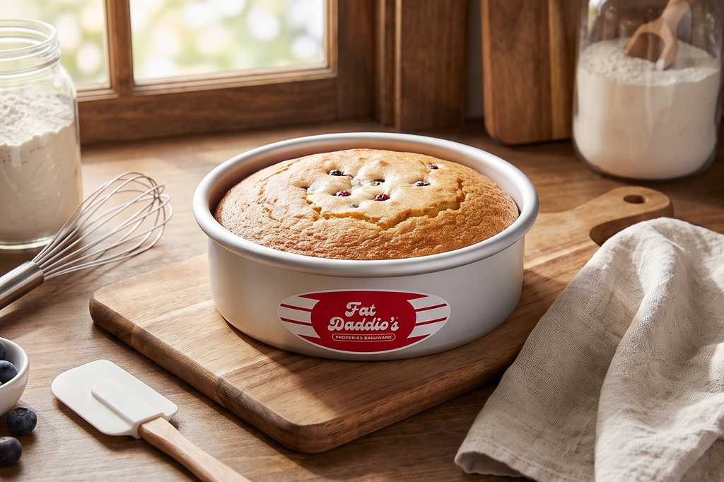 Fat Daddio's Round Cake Pan, 6 x 2 Inch, Silver