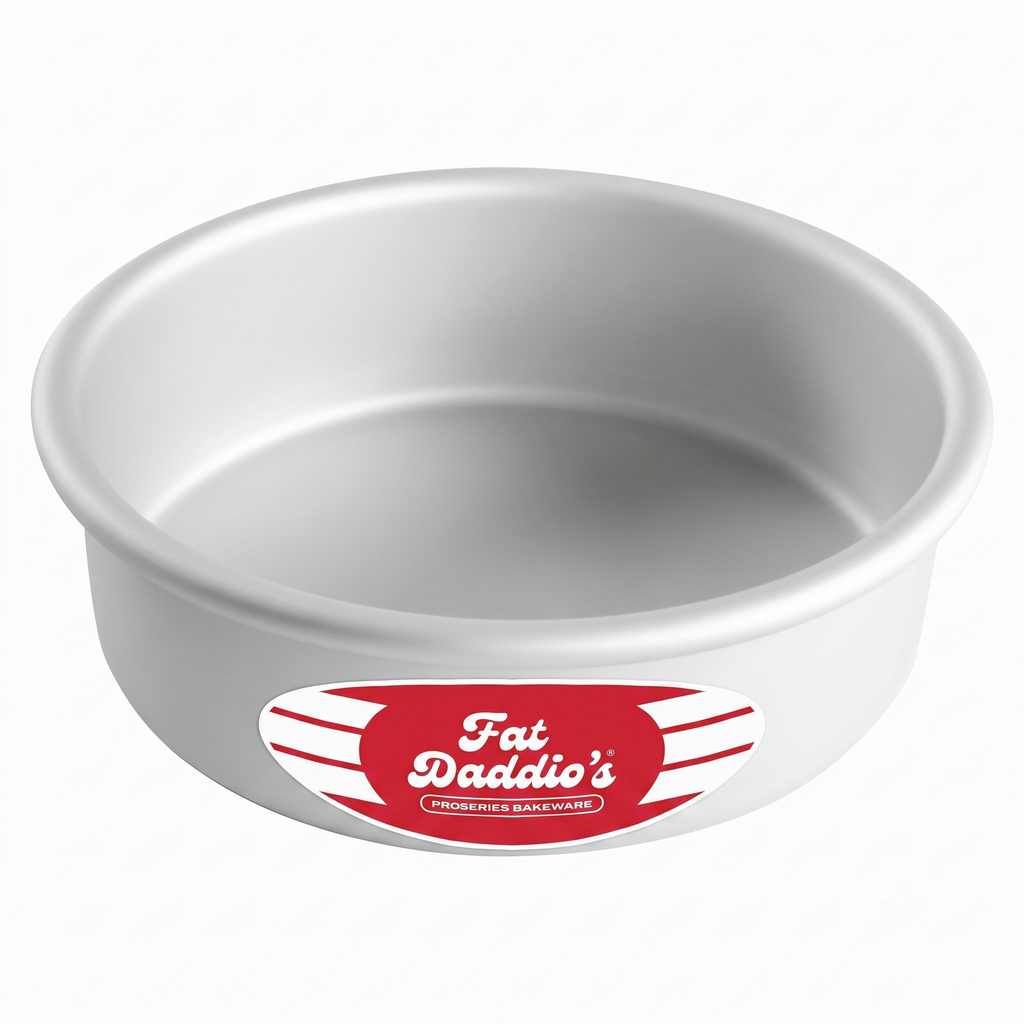 Fat Daddio's Round Cake Pan, 6 x 2 Inch, Silver