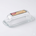 Tablecraft Clear Glass Butter Dish