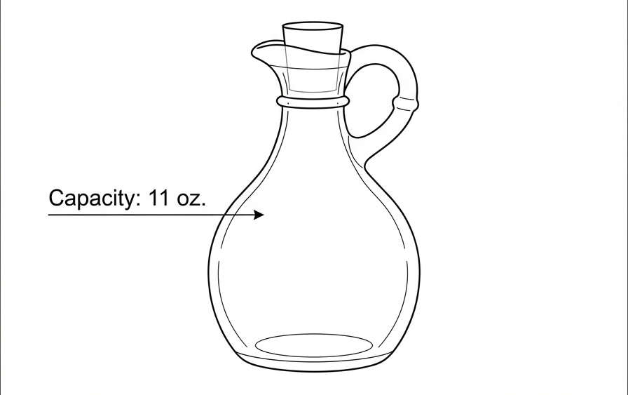 Tablecraft H92000 Olive Oil Bottle 1 ounce