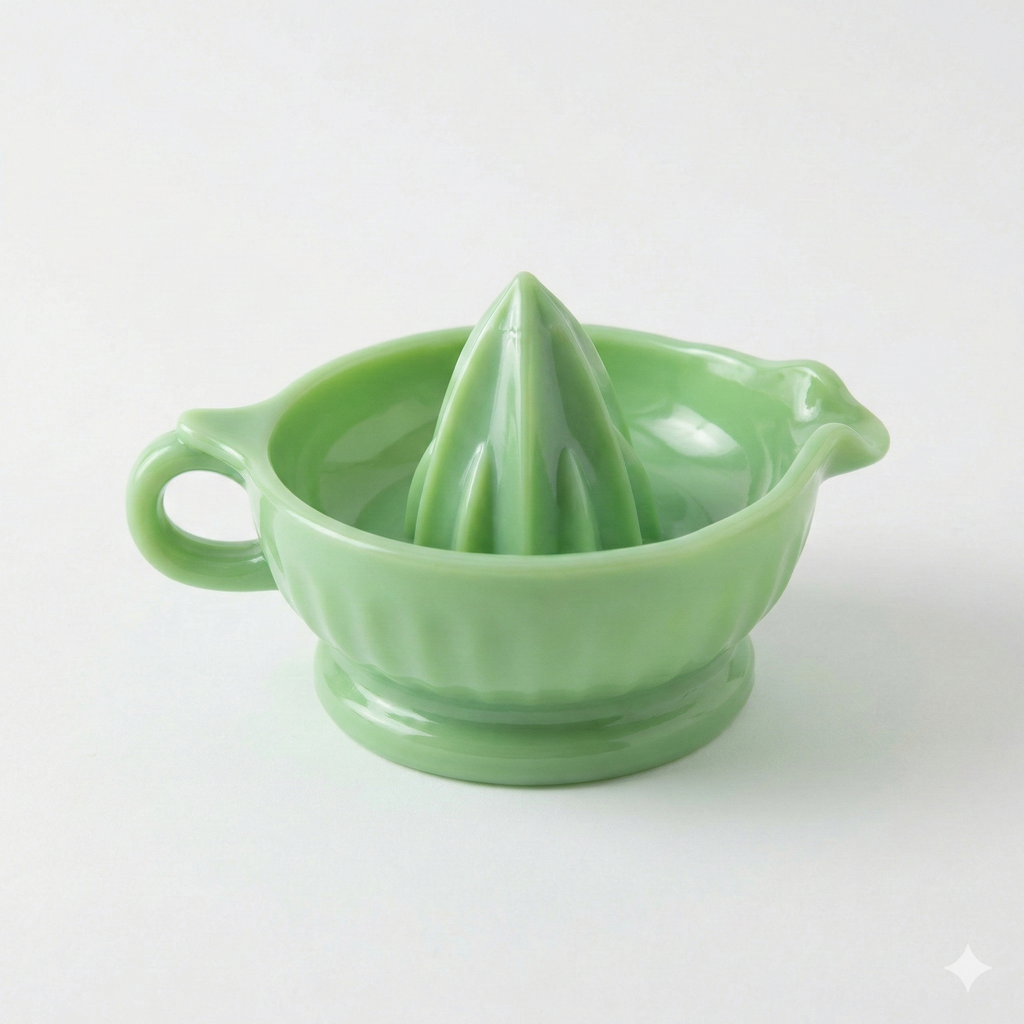 Tablecraft Juicer with Handle, 8.375" x 6.125" x 2.375", Green