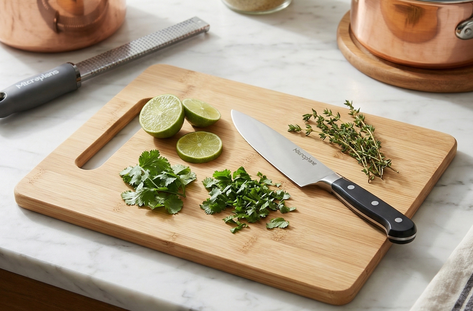 Tablecraft Cutting Board, 11" x 8.5" x .5", Bamboo