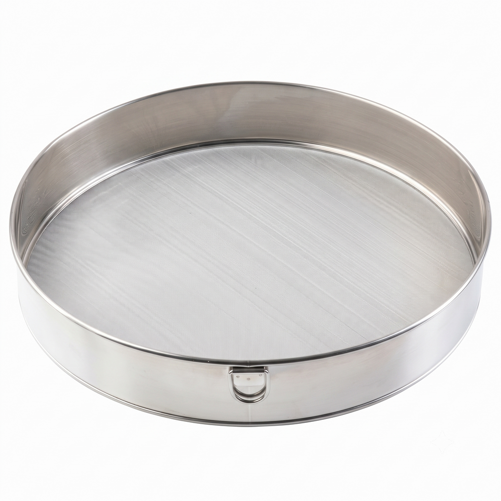 Tablecraft Fine Mesh Sieve Strainer, 12-Inch Round Ultra-Fine Stainless Steel Flour Filtering, Comfortable Handle, Baking, Food Prep and Cooking Tool for Foodservice, Restaurant and Home Use, 2" Deep