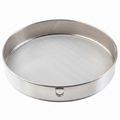 Tablecraft Fine Mesh Sieve Strainer, 12-Inch Round Ultra-Fine Stainless Steel Flour Filtering, Comfortable Handle, Baking, Food Prep and Cooking Tool for Foodservice, Restaurant and Home Use, 2" Deep