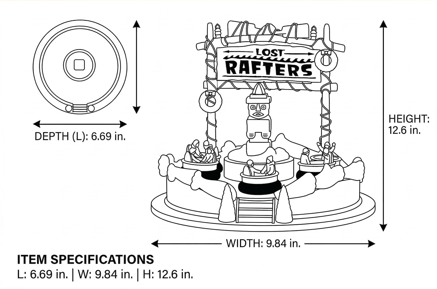 LEMAX Lost Rafters, with 4.5V Adaptor #04722 Multicolor