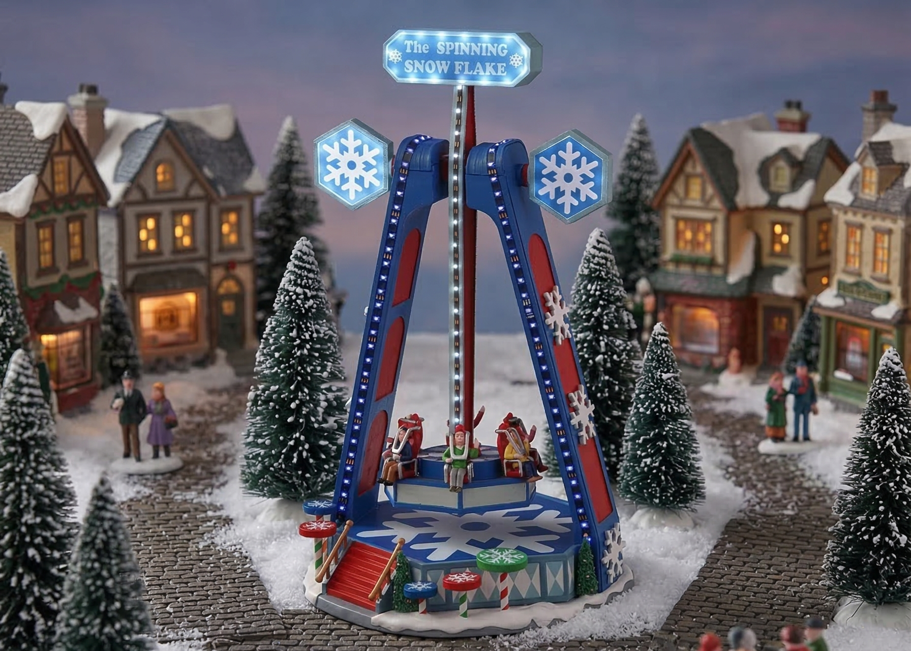 Lemax Carnival-Sights & Sounds: The Spinning Snowflake-(04737-UK), Multi-Colour