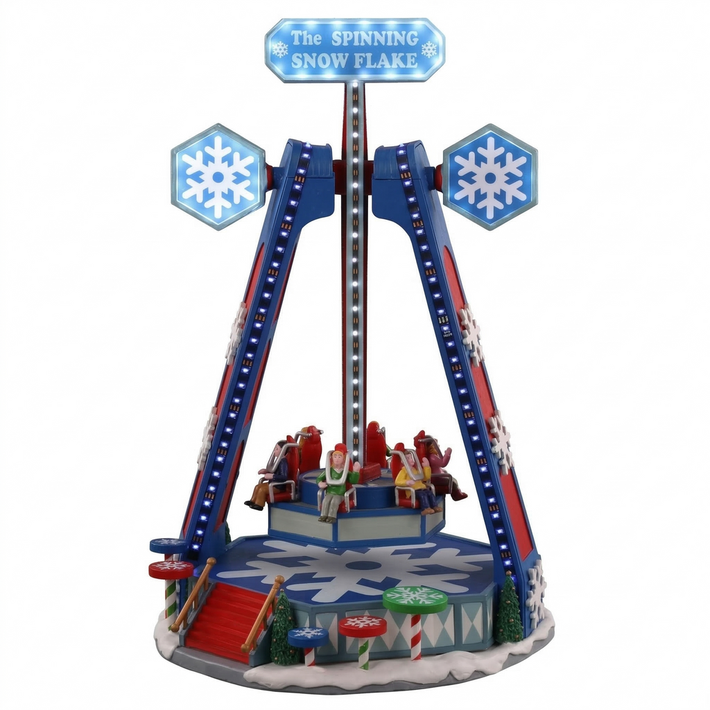 Lemax Carnival-Sights & Sounds: The Spinning Snowflake-(04737-UK), Multi-Colour