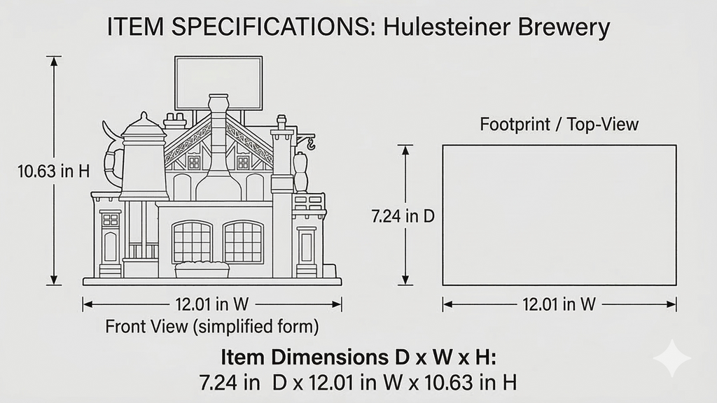 Lemax Yulesteiner Brewery, with 4.5V Adaptor #05073