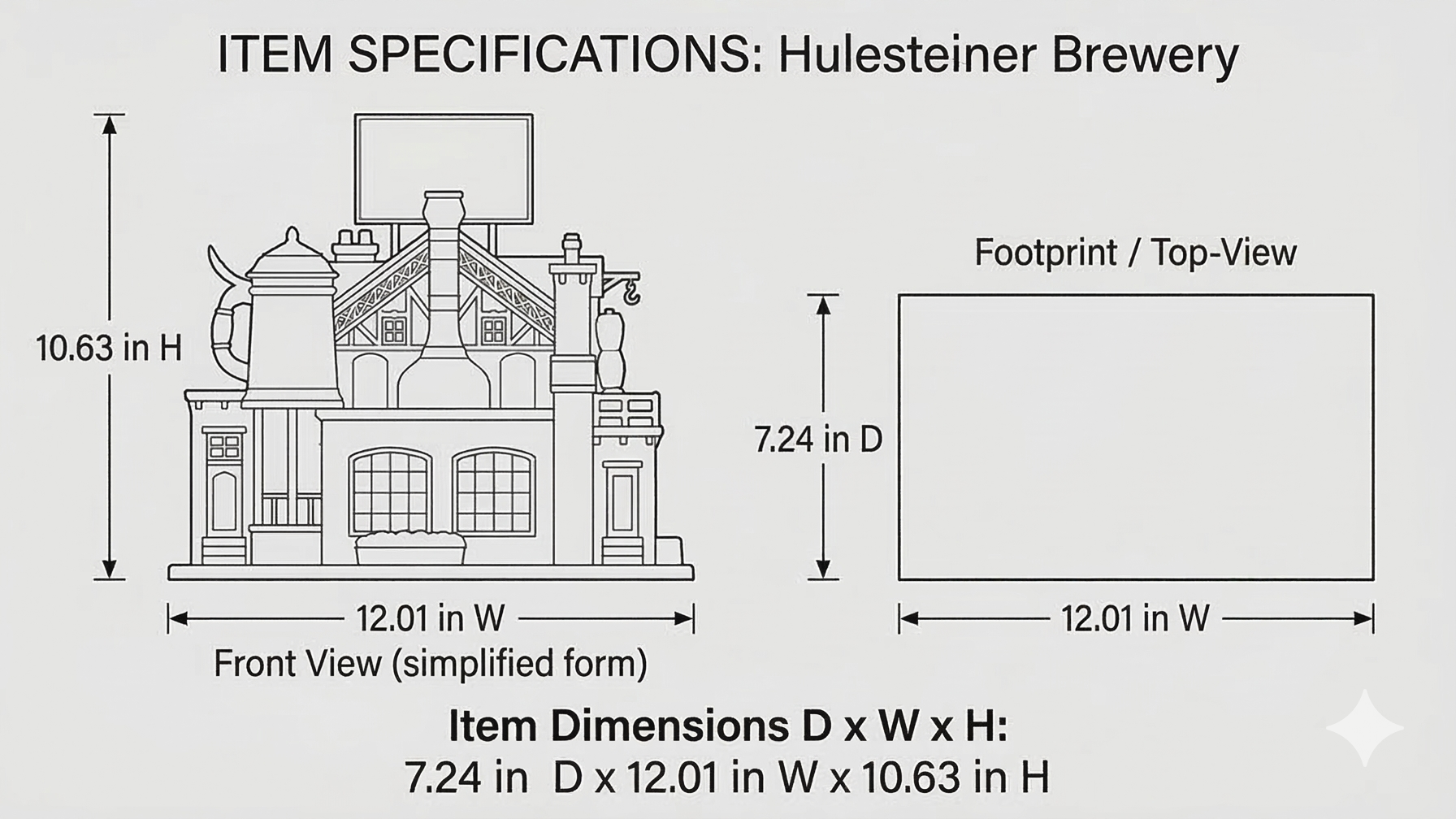 Lemax Yulesteiner Brewery, with 4.5V Adaptor #05073