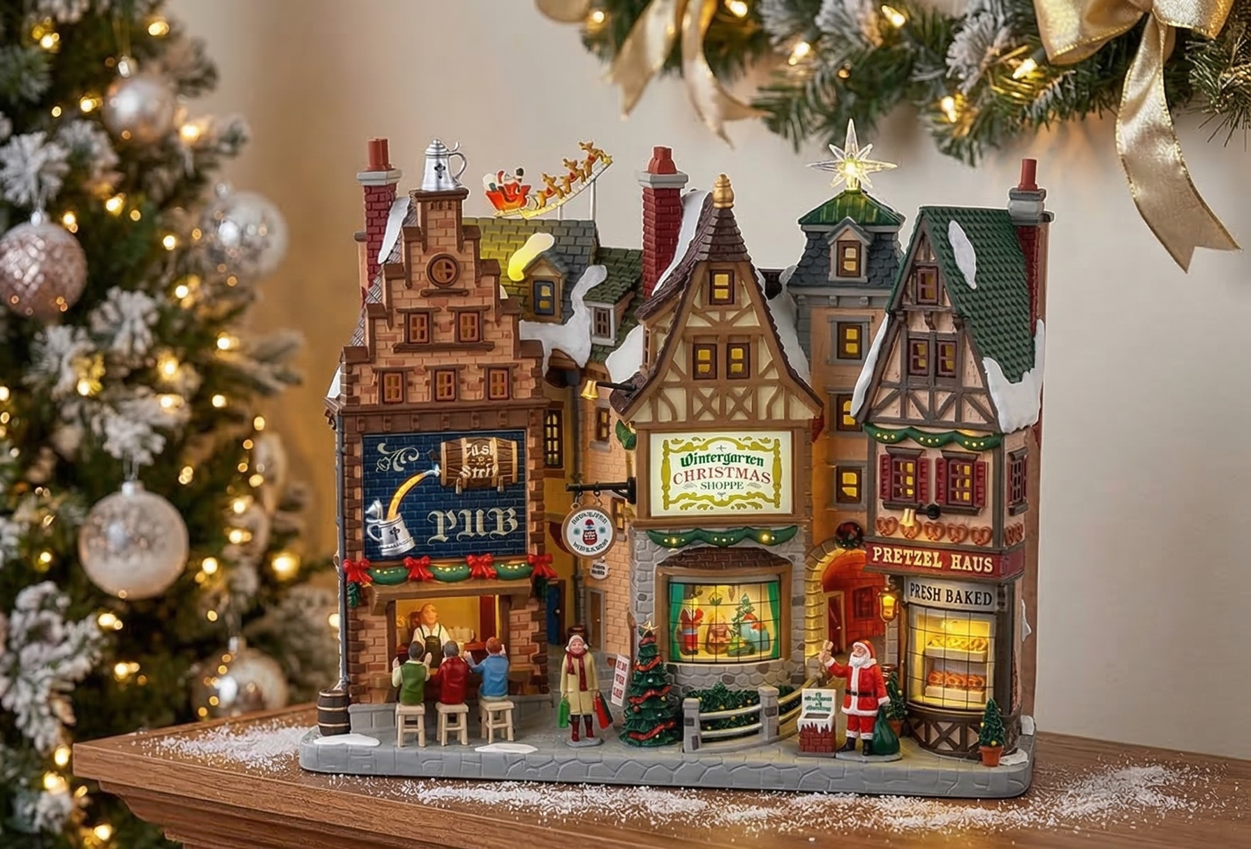 Lemax Christmas Village Wintergarten Lane Battery Operated (4.5V) - 05701