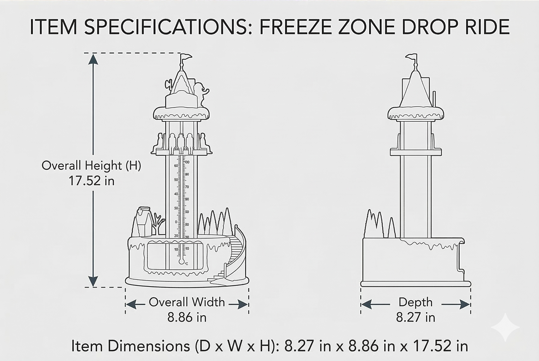 Lemax Santa's Freeze Zone, with 4.5V Adaptor #24958
