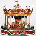 Lemax Carnival-Sights & Sounds: Santa Carousel-(34682-UK), Resin, Multicolor