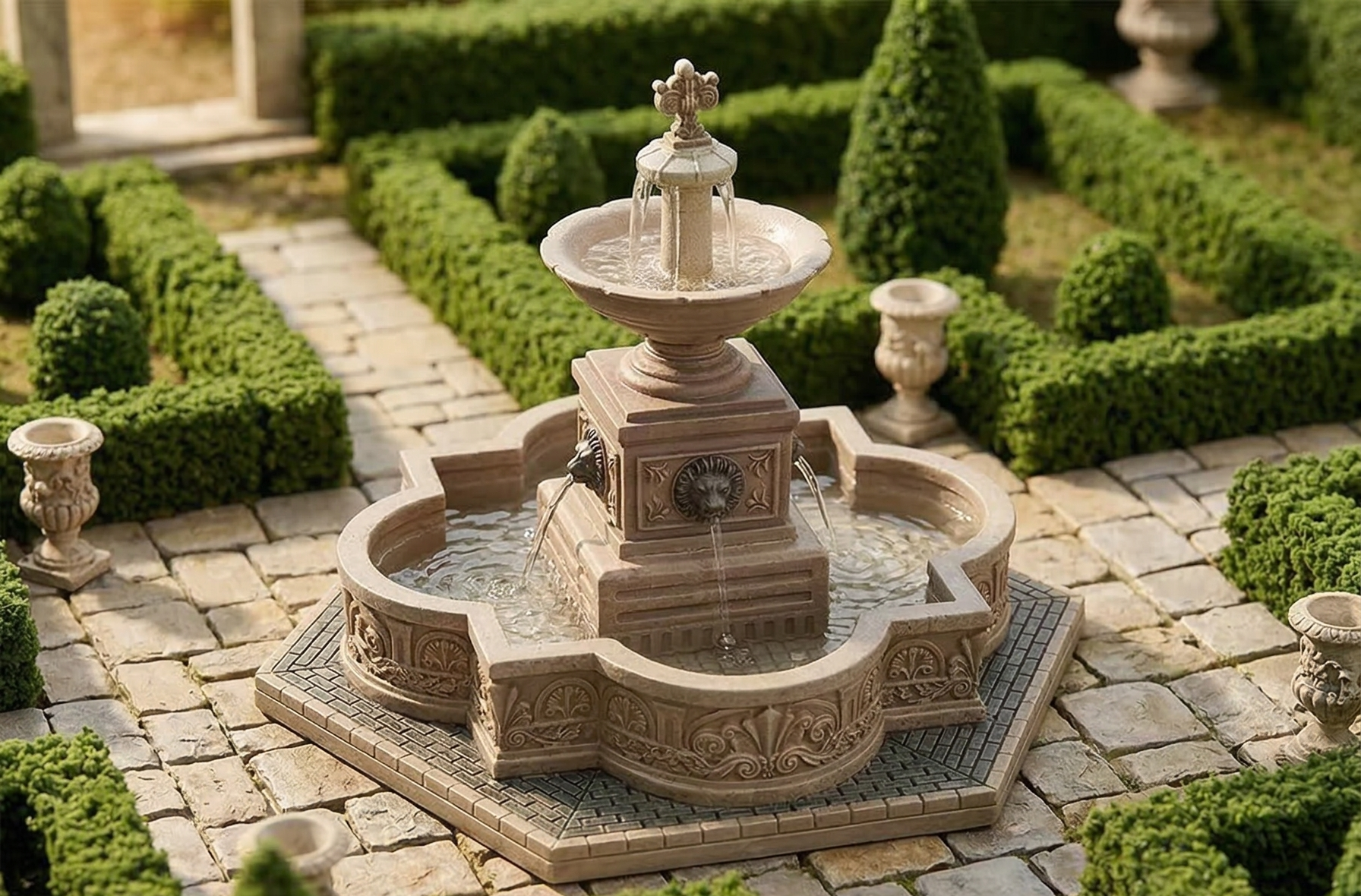 Lemax Village Collection Modular Plaza Fountain # 64061