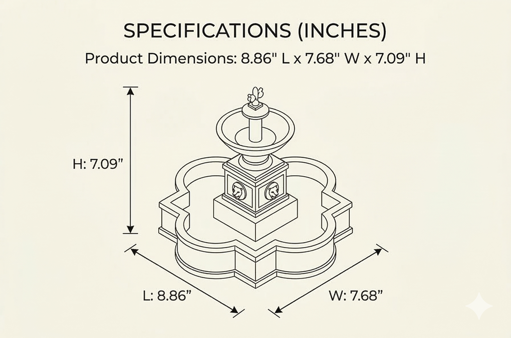 Lemax Village Collection Modular Plaza Fountain # 64061