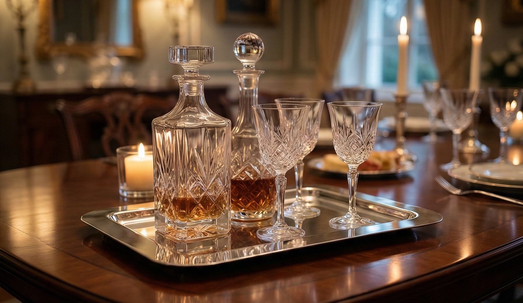 Frieling Silver Tray - 9.4 x 5.6 in Rectangular Polished Mirrored Finish - 18/10 Mirrored Stainless Steel Metal Serving Tray for Coffee, Tea & Desserts