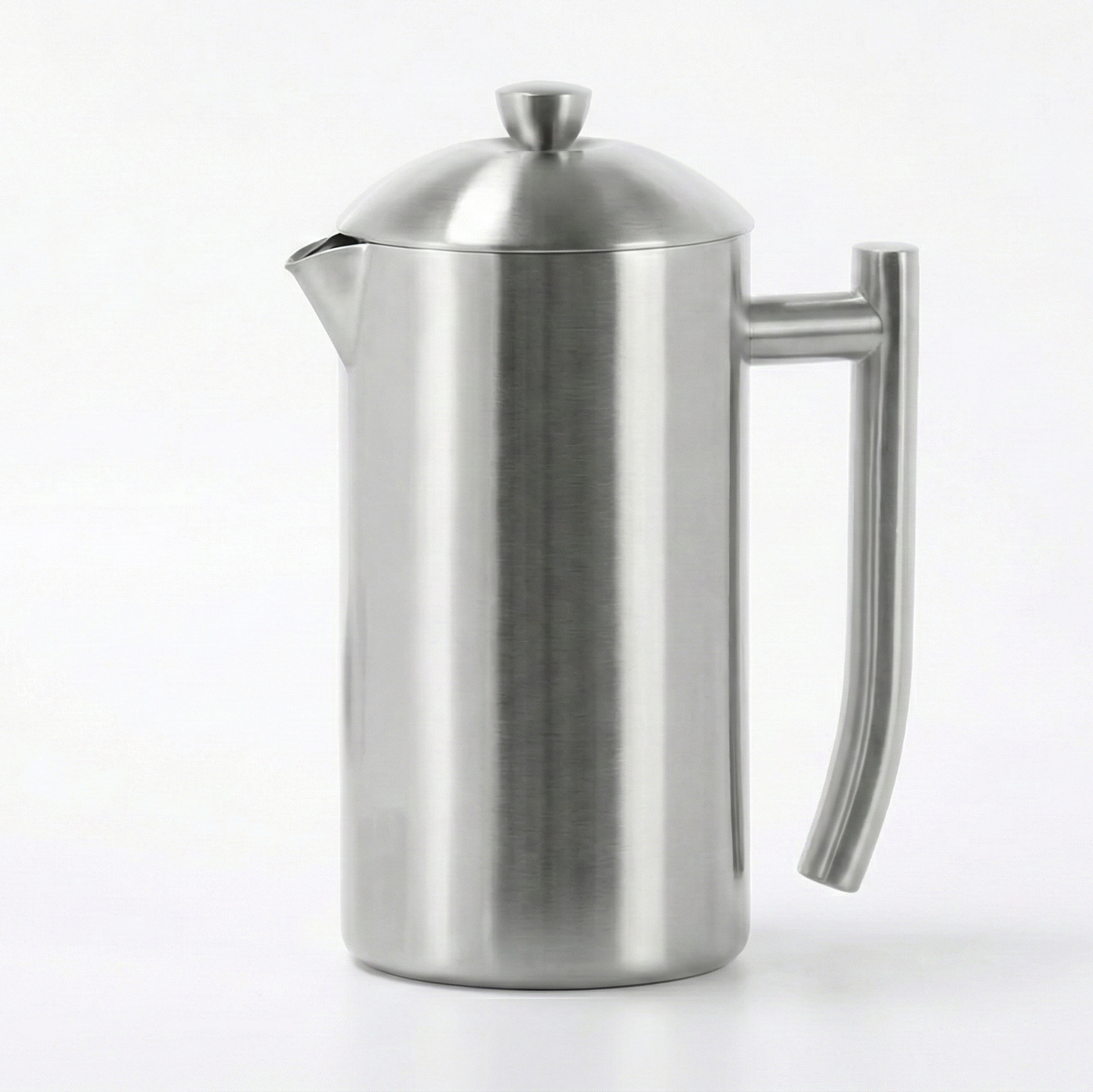 Frieling Double-Wall Stainless Steel Coffee Press - 17 oz - Insulated French Press Coffee Maker for Camping & Travel - Non Plastic Design