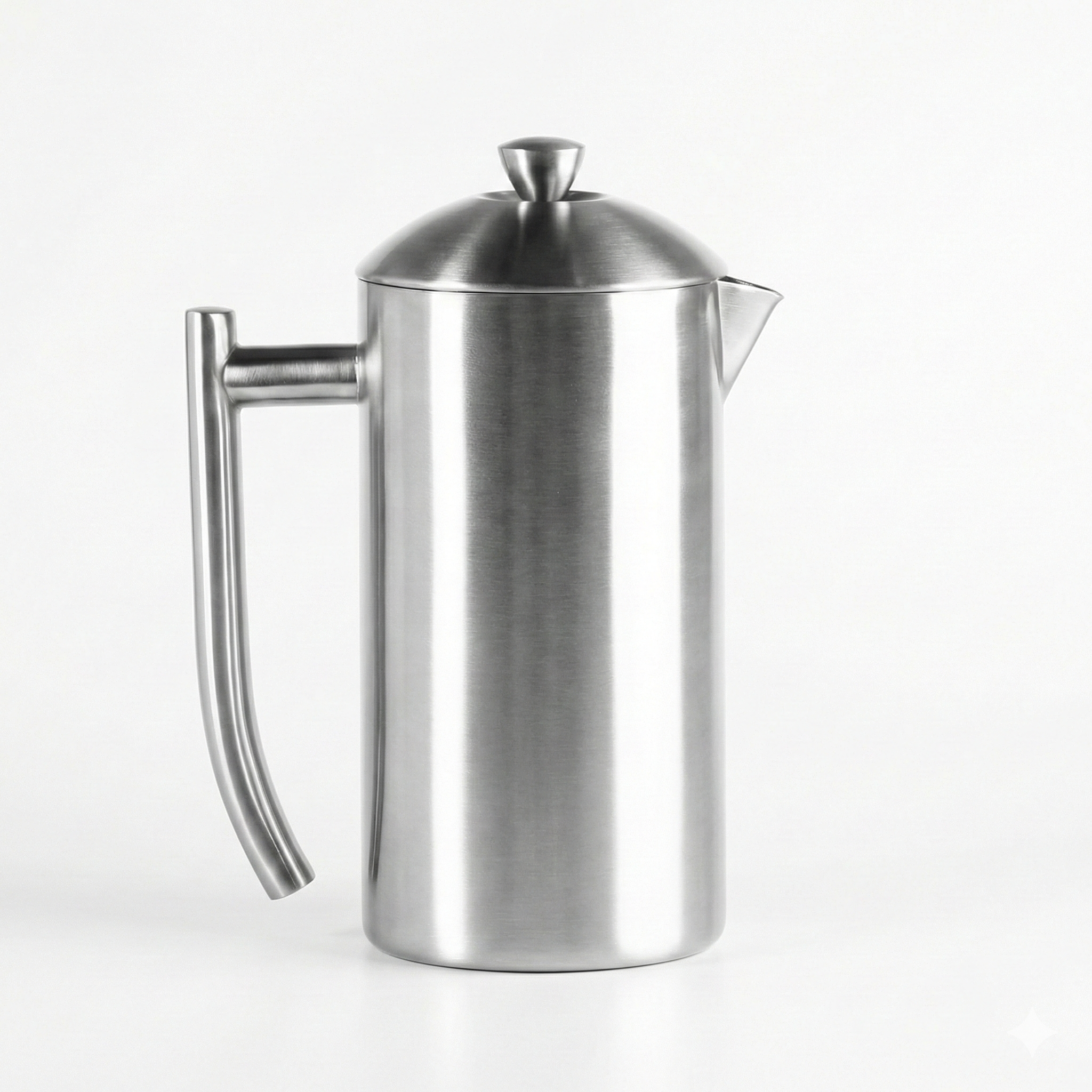 Frieling Double-Walled Stainless Steel French Press Coffee Maker - Brushed 36 oz (1 Liter) Insulated Coffee Press