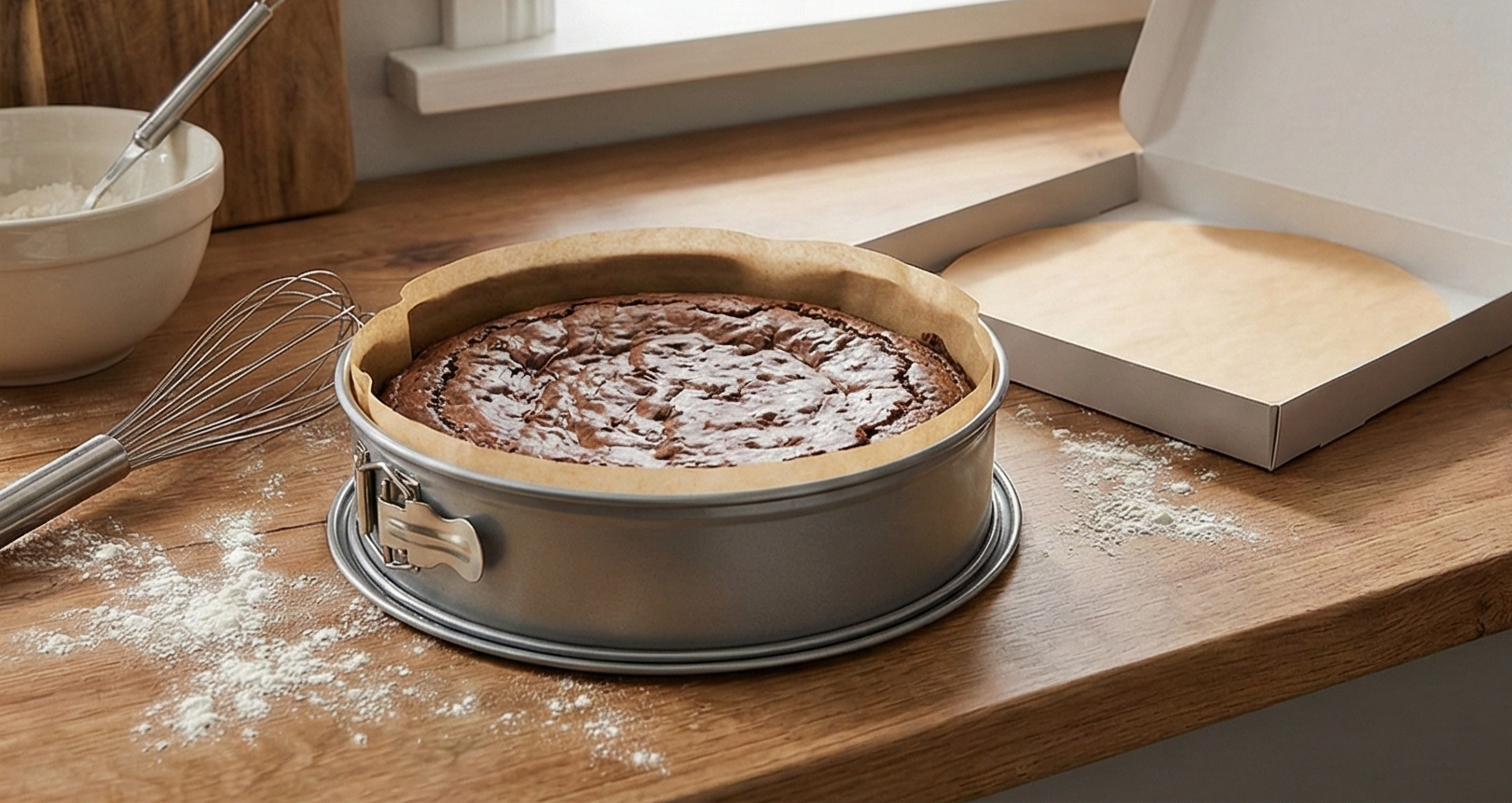 Frieling Unbleached Parchment Paper, Reusable Double-Sided Non-Stick Silicone Coating, Baking Sheets, 50 Pieces, 9" Round, for Baking, Air Frying, Steaming, Packaging …