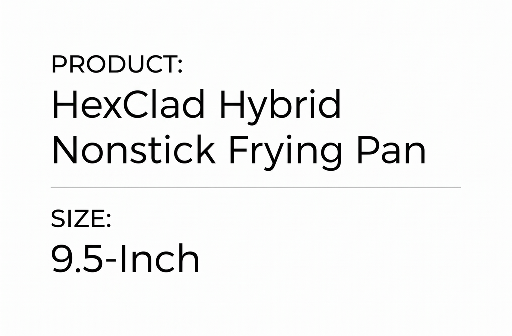 Black Cube Frieling Quick Release Cookware Fry Pan - 9.5-Inch - Non Stick Frying Pans - Quick Release Pans - Stainless Steel Non Stick - Stainless Fry Pan Hybrid Cookware