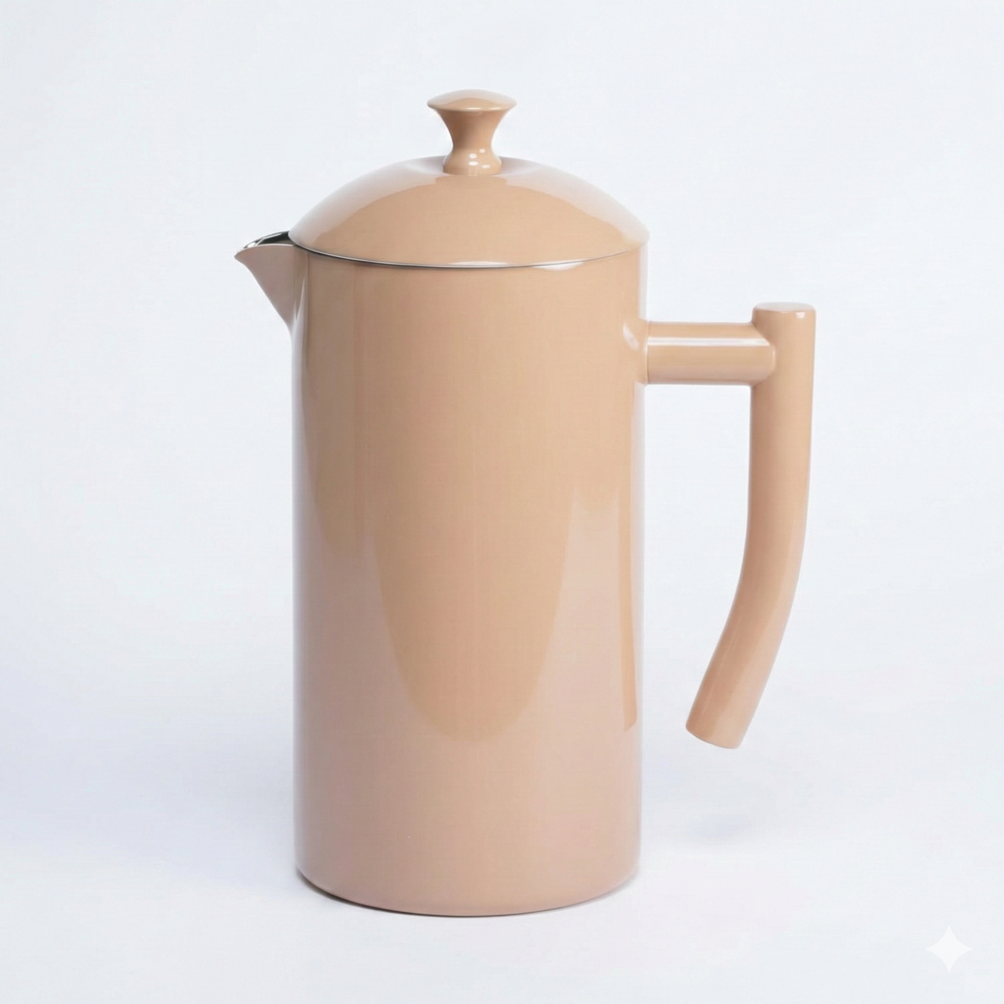 Frieling Double-Walled Stainless Steel French Press Coffee Maker - Sandstone 34 fl oz - Camping & Insulated French Press Coffee Pot