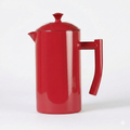 Frieling Insulated Double-Walled Stainless Steel French Press Coffee Maker - 34 fl oz, Red - Camping Coffee Press