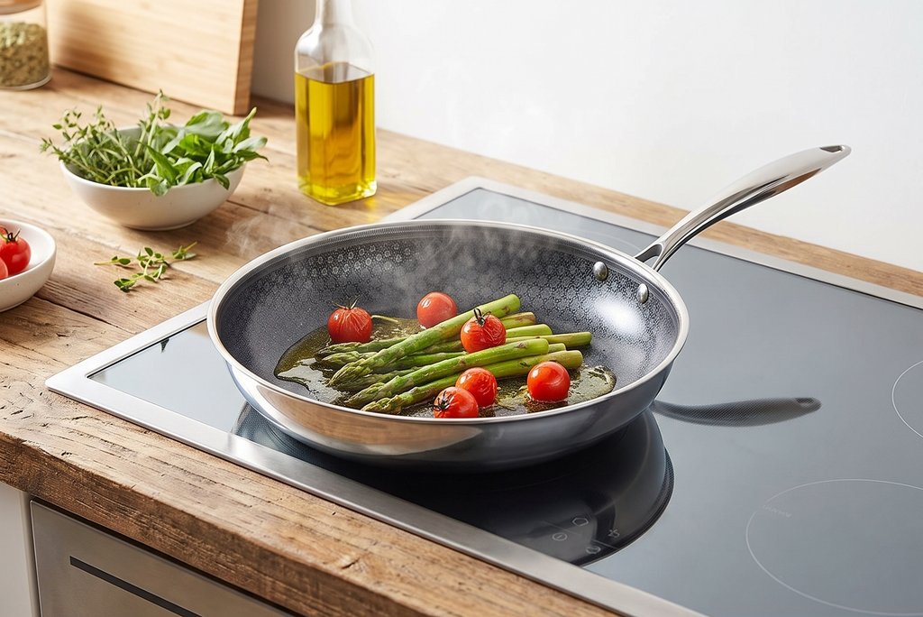 Black Cube CeramicQR Cookware Made in France Quick Release Fry Pan-Ceramic Non-Stick Skillet-For Induction Cooktops, 12.5-Inch