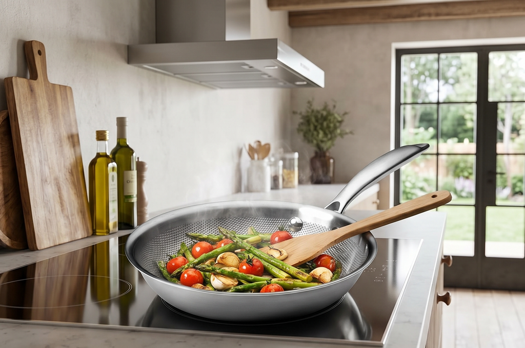 Black Cube TitaniumMAX Cookware - Made in France - Quick Release Titanium Cookware - 8" Fry Pan - Titanium Pan Suitable for Induction Cooktops - No PFAS