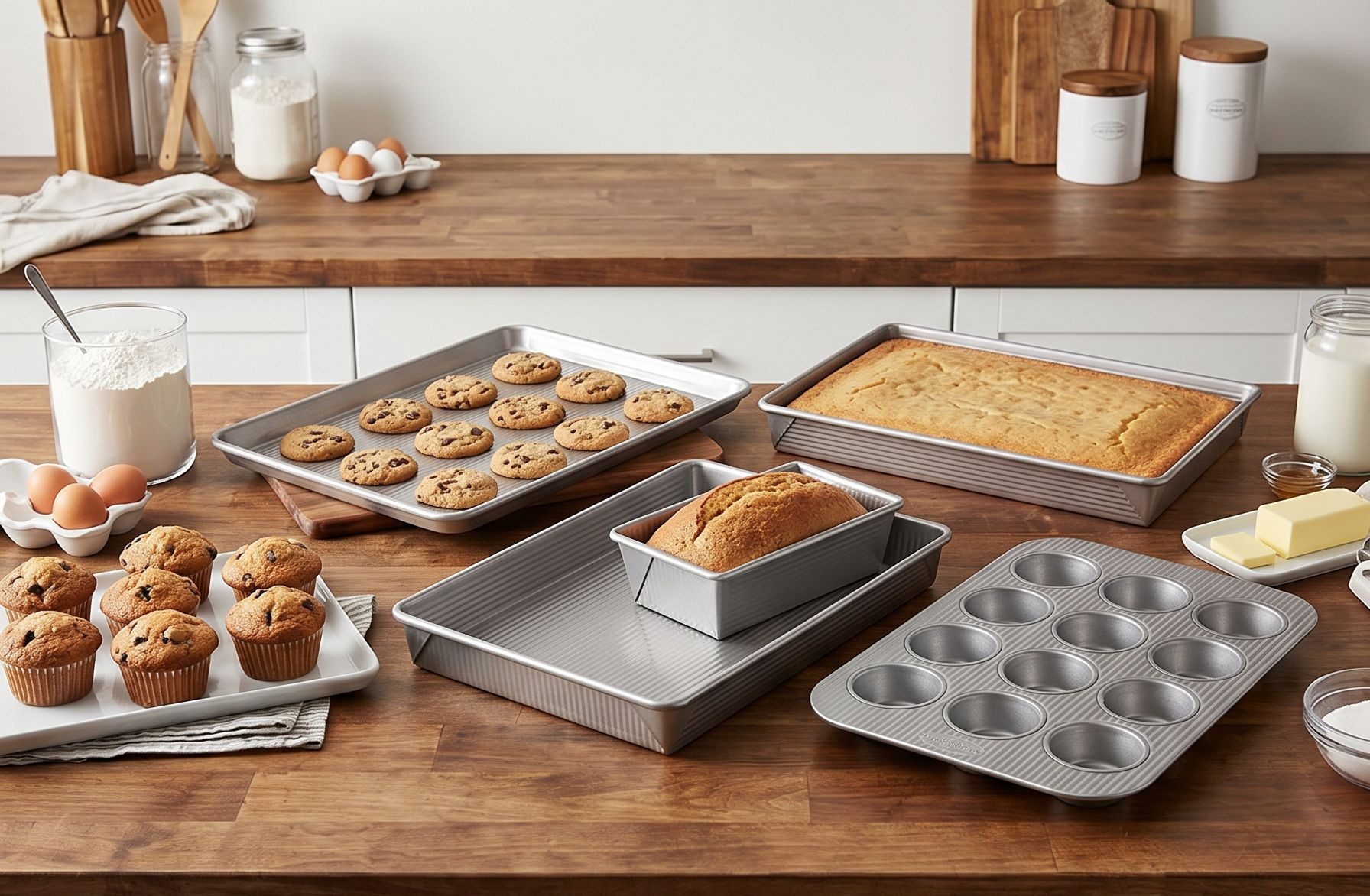 USA Pan 6 Piece Nonstick Bakeware Set