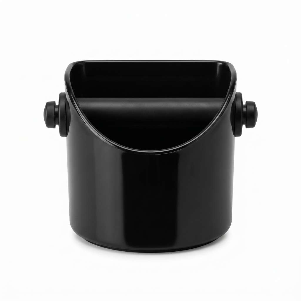 Dreamfarm Grindenstèin Sturdy, Compact, Modern Space-Saving Espresso Coffee Grind Knock Box - Black