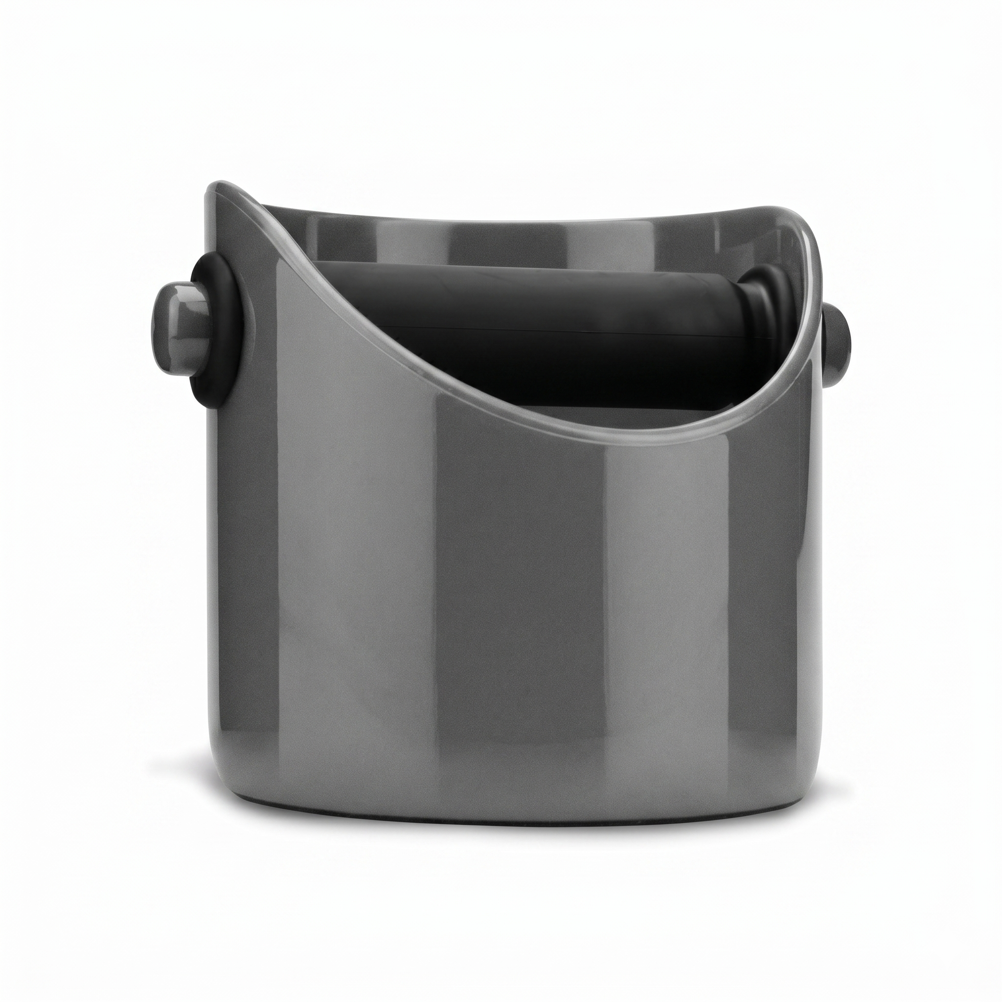 Dreamfarm Grindenstèin Sturdy, Compact, Modern Space-Saving Espresso Coffee Grind Knock Box - Silver