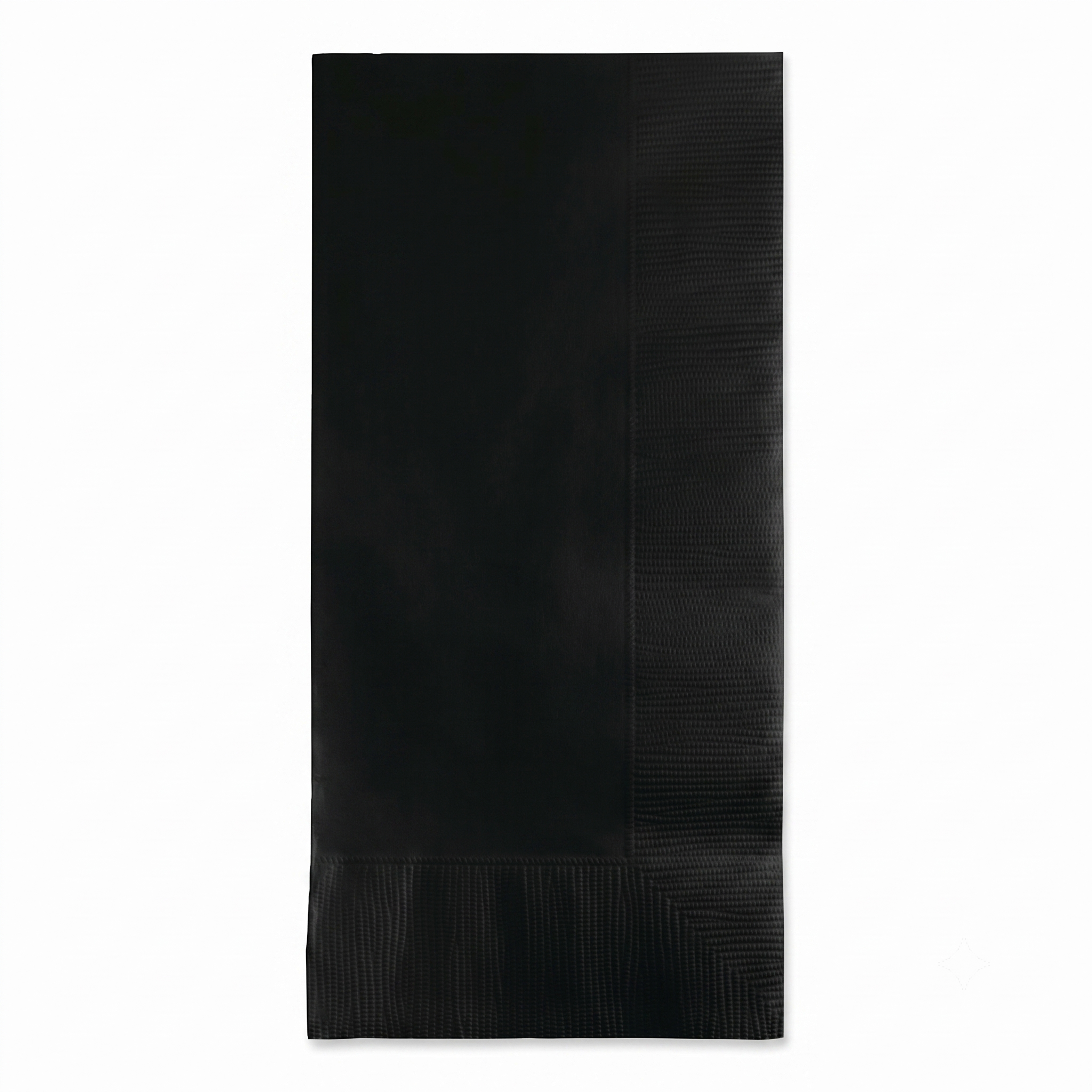 Creative Converting Touch of Color 100 Count 2-Ply Paper Dinner Napkins, Black Velvet - 279134