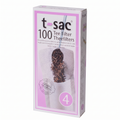 T-Sac Tea Filter Bags, Disposable Tea Infuser, Number 4-Size, 6 to 12-Cup Capacity, Set of 100, White