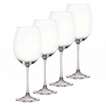Nachtmann Vivendi 25 oz Bordeaux – 4-Piece Set of Lead-Free Crystal Glasses, Long-Stemmed Design for Red & White Wine, Sophisticated Glassware for Dining, Parties, Entertaining & Gifting