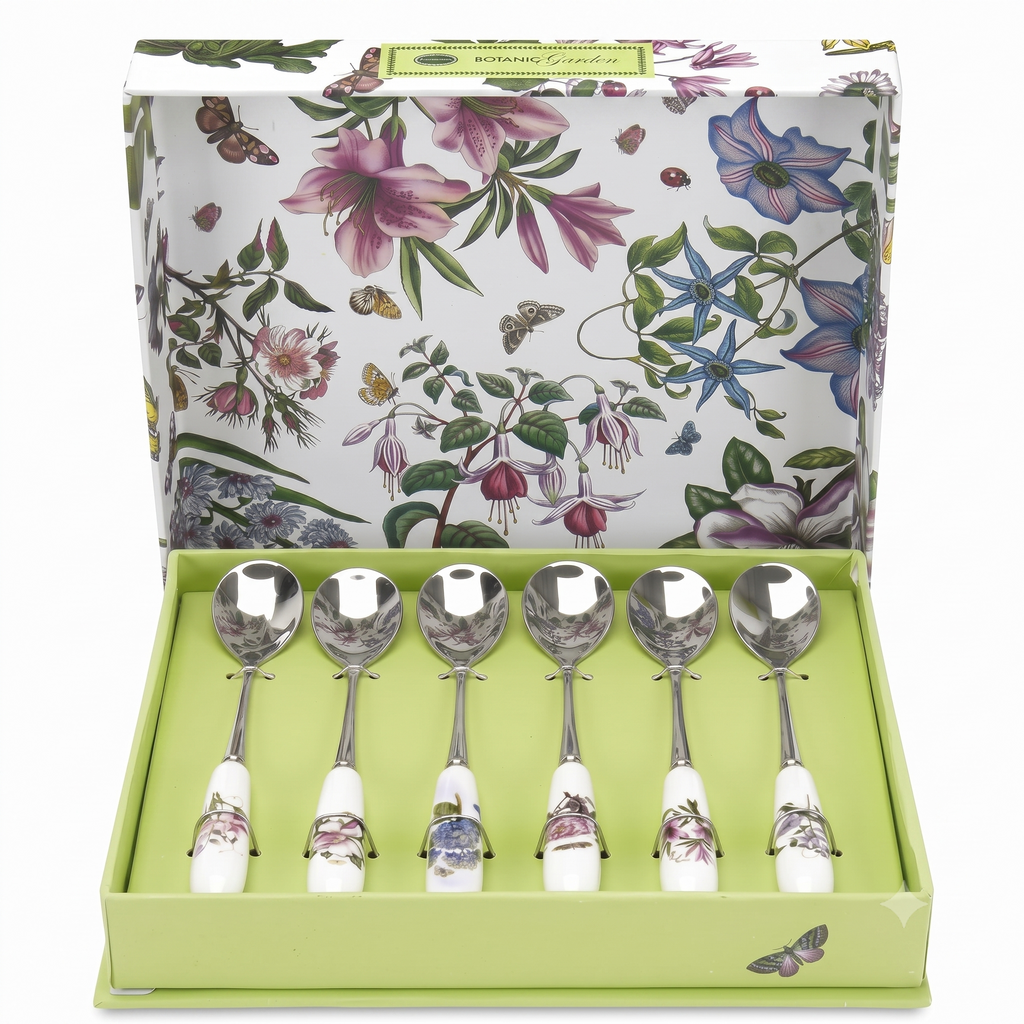 Portmeirion Botanic Garden Tea Spoons, Set of 6