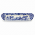 Portmeirion Blue Italian Small Tray | Serving Platter for Tea Sandwiches, Desserts, and Appetizers | Porcelain | Measures 9-Inches | Dishwasher Safe (Blue/White)