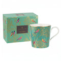 Portmeirion Sara Miller London Chelsea Mug, Green | 12 Oz Cup for Drinking Tea, Coffee, and Hot Cocoa | Made from Fine China with Gold Detail | Handwash Only