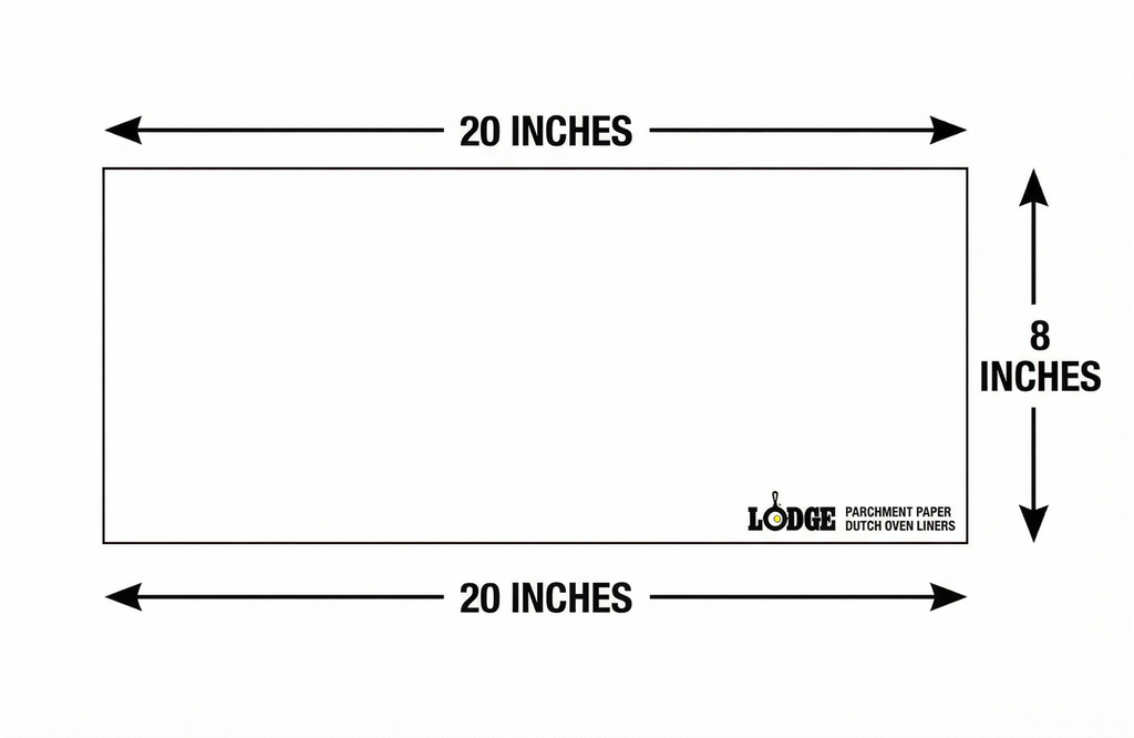 Lodge Parchment Paper 20 Inch Dutch Oven Liner, Set of 32