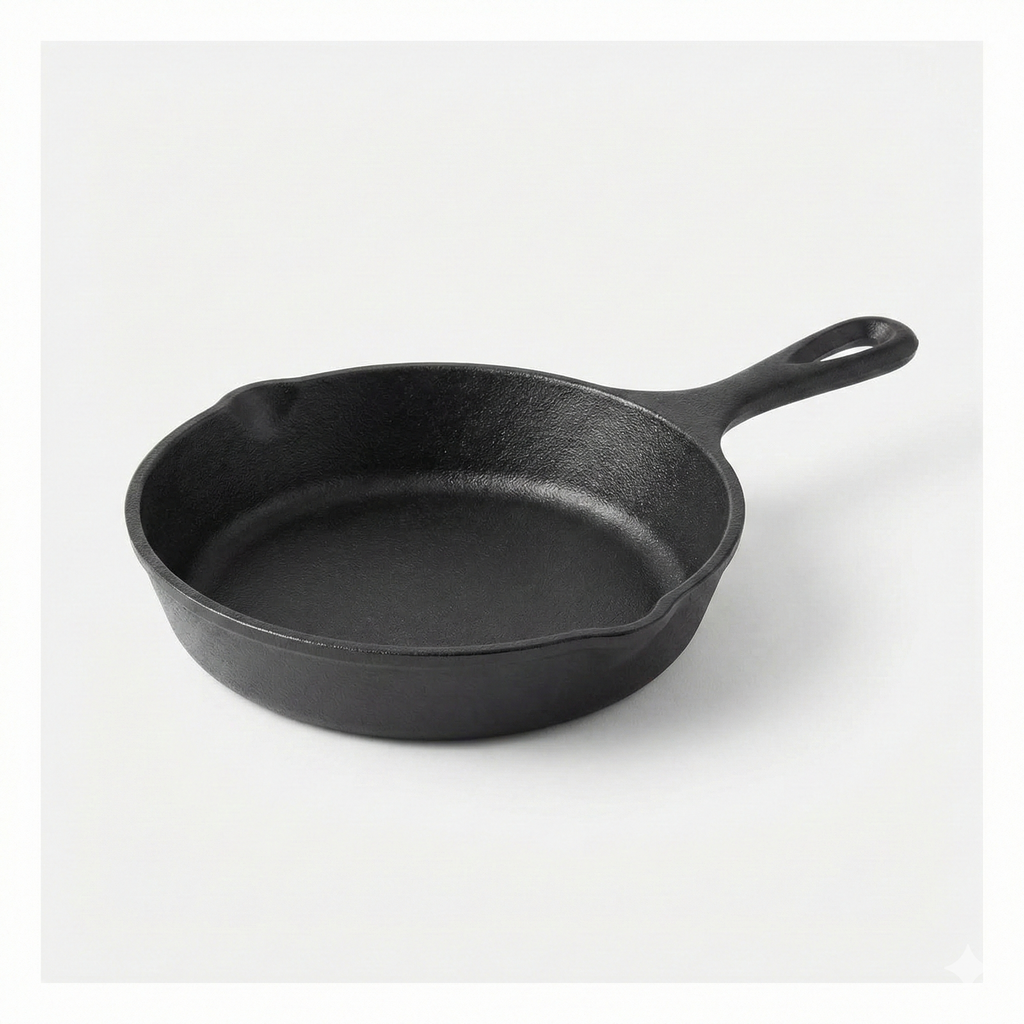Lodge H5MS Heat Enhanced and Seasoned Cast Iron Mini Skillet, 5-Inch