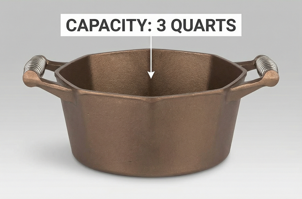 FINEX 3QT Cast Iron Dutch Oven