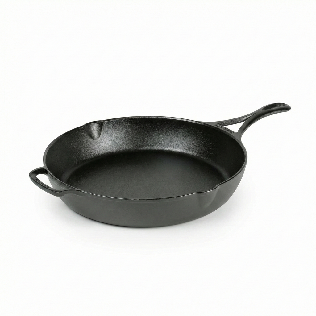 Lodge Blacklock 12" Triple Seasoned Cast Iron Skillet - Lightweight - Easy Cleanup - Premium Cookware
