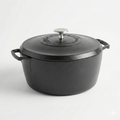 Lodge Blacklock 5.5 Qt Triple Seasoned Cast Iron Dutch Oven with Lid - Nonstick Finish - Premium Cookware