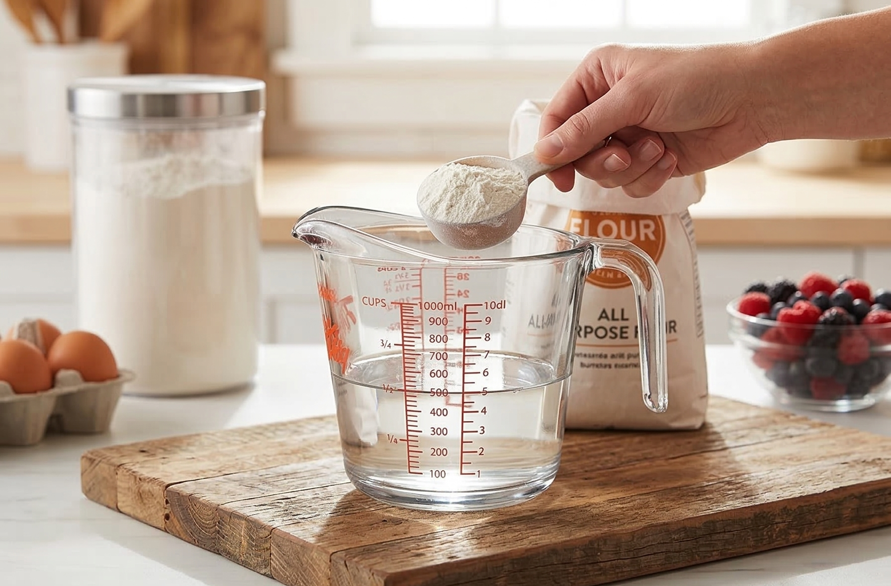 Anchor Hocking Fire-King Measuring Cup, Glass, 4-Cup